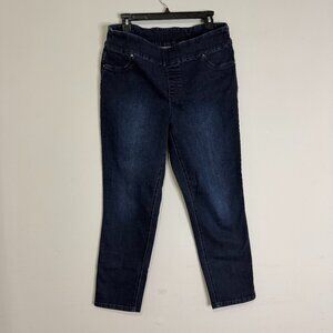 Chico’s Pull On Ankle Stretch Blue Jeans Women’s Size 2 (12)